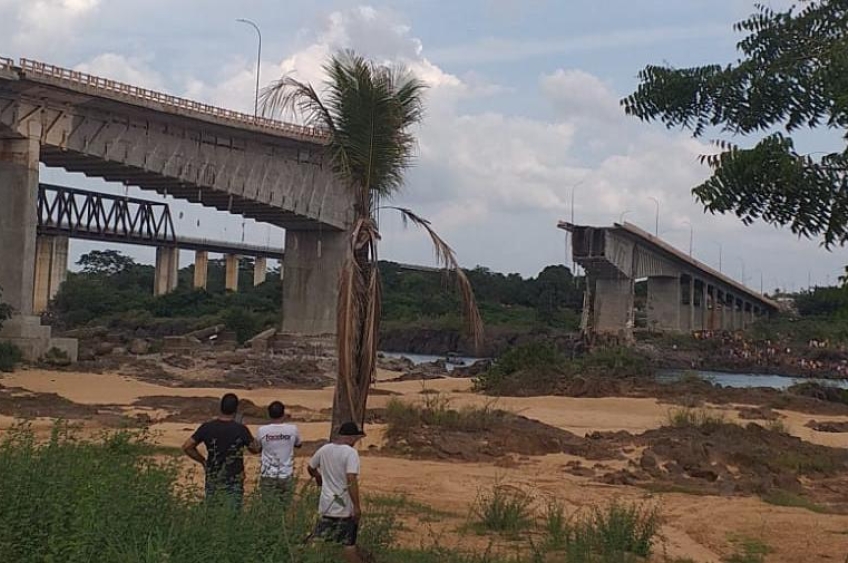 Queda de ponte entre Maranhão e Tocantins deixa uma pessoa morta e 16 desaparecidos 