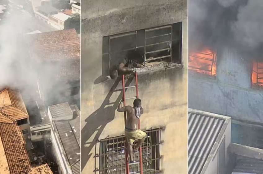 Incêndio em confecção no Rio de Janeiro deixa feridos e causa destruição total