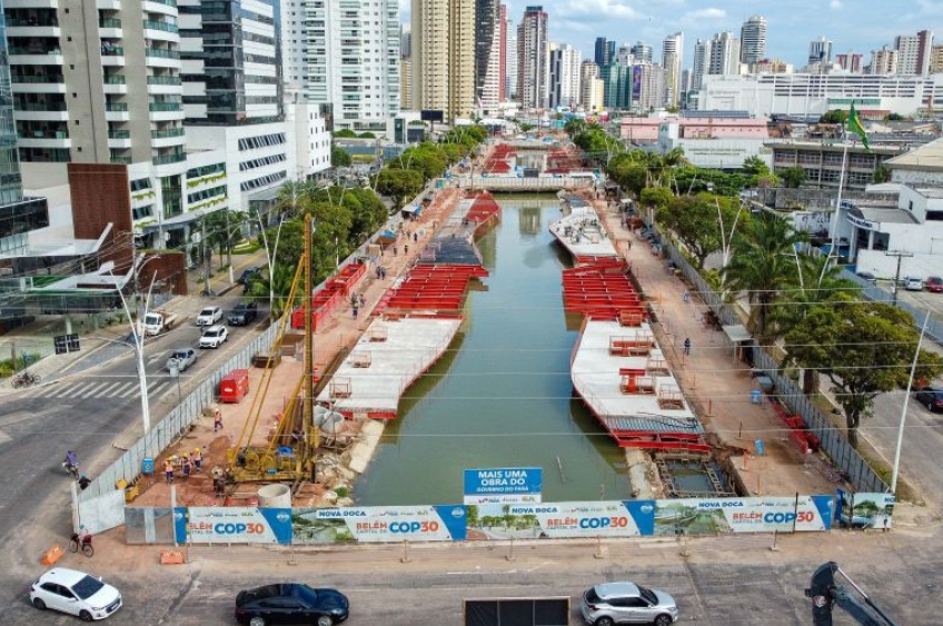 Interdição na Avenida Visconde de Souza Franco: Obras da nova Doca chegam à última quadra nesta quarta-feira, 18.