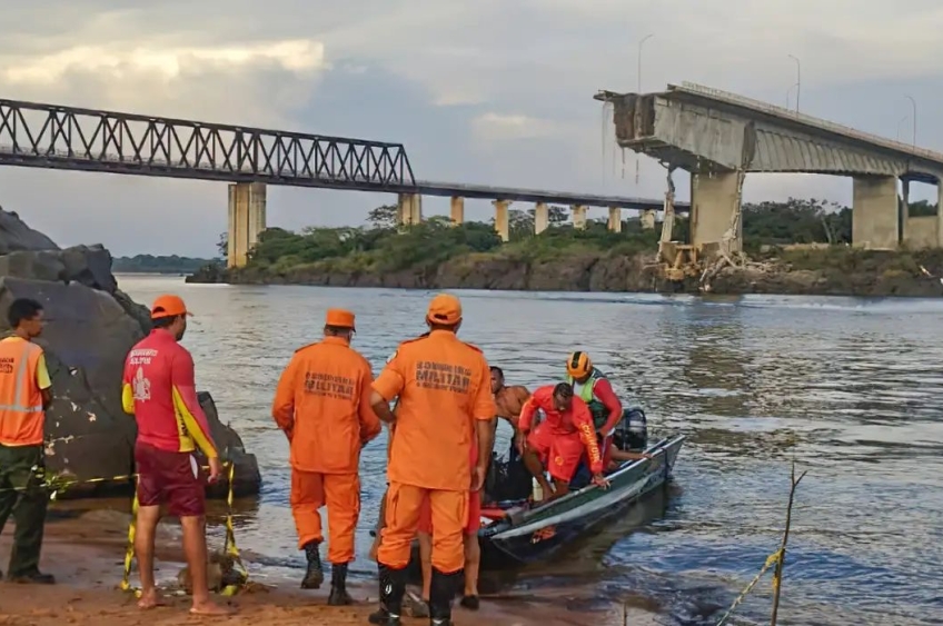 A PF inicia as investigações da queda da Ponte Juscelino Kubitschek de Oliveira