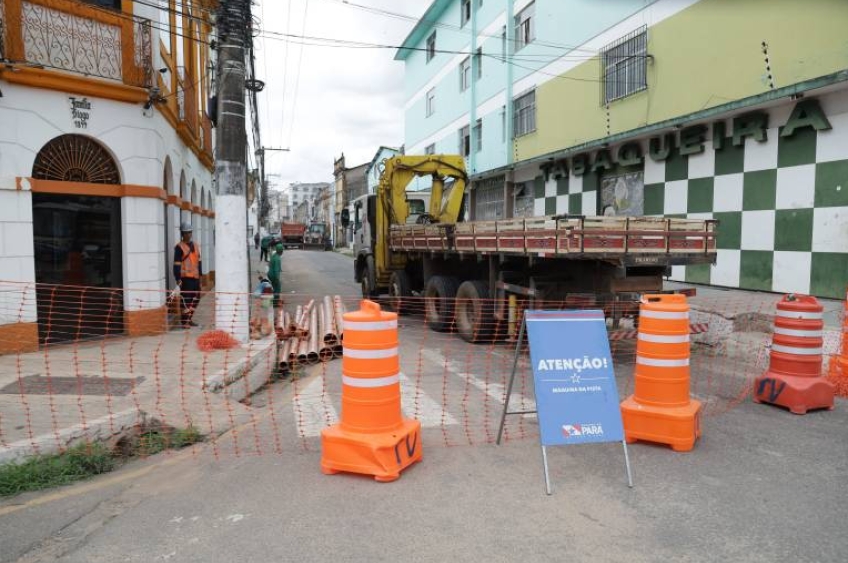 Mudanças no trânsito da Rua 28 de Setembro em Belém para a realização de obras de pavimentação