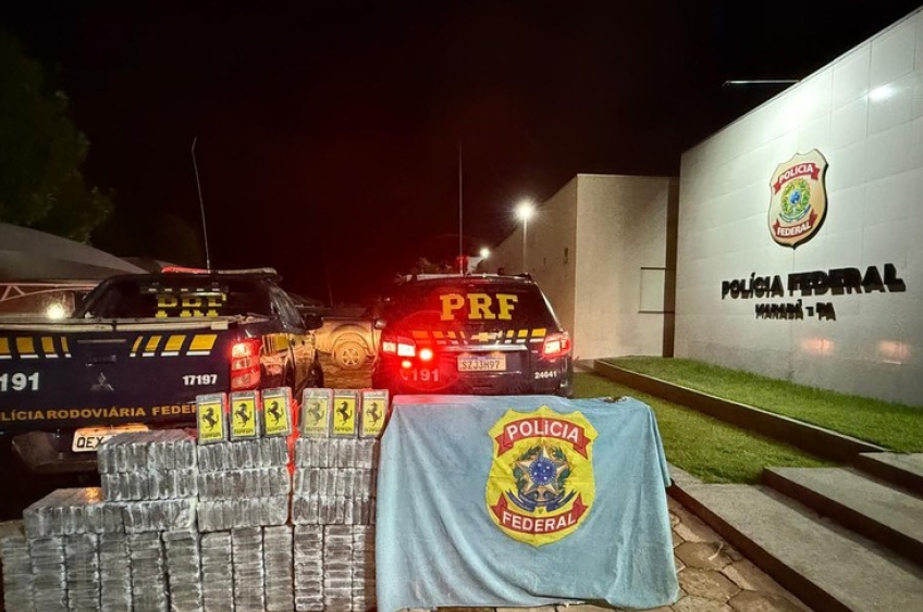 Polícia Rodoviária Federal apreende 500 kg de cocaína escondida em carga de milho no Pará
