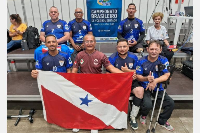 Atletas paraenses do programa ‘Parádesporto’ mantêm-se na elite do vôlei sentado brasileiro